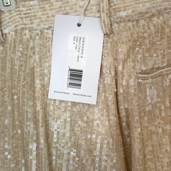 The Noli Shop Sequin Cargo Pant - Pearl - Picture 5 of 6